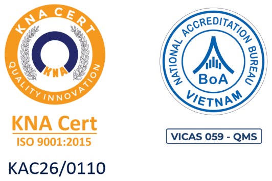 Chứng nhận ISO 9001:2015 — An Phúc Thịnh (KNA Cert / BoA)